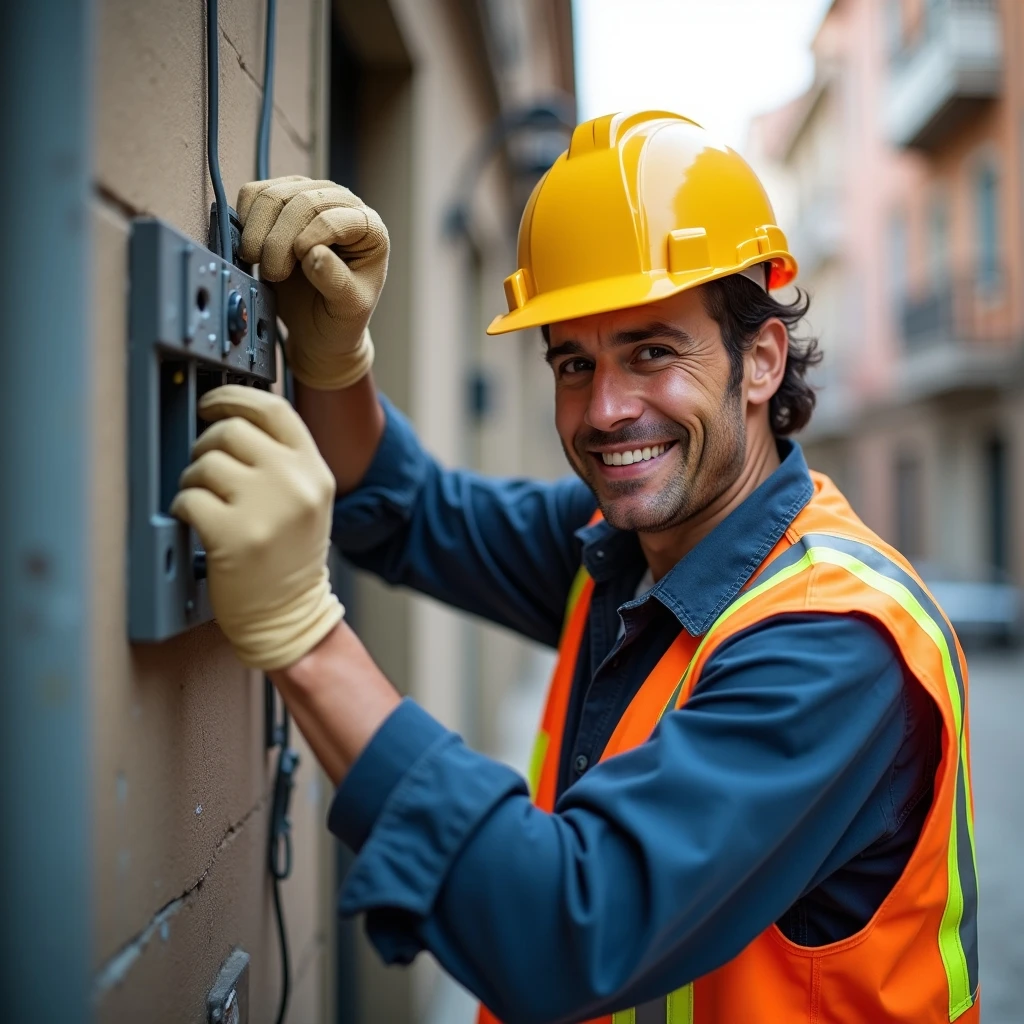 Trabajo en tablero eléctrico